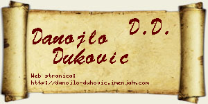 Danojlo Duković vizit kartica
